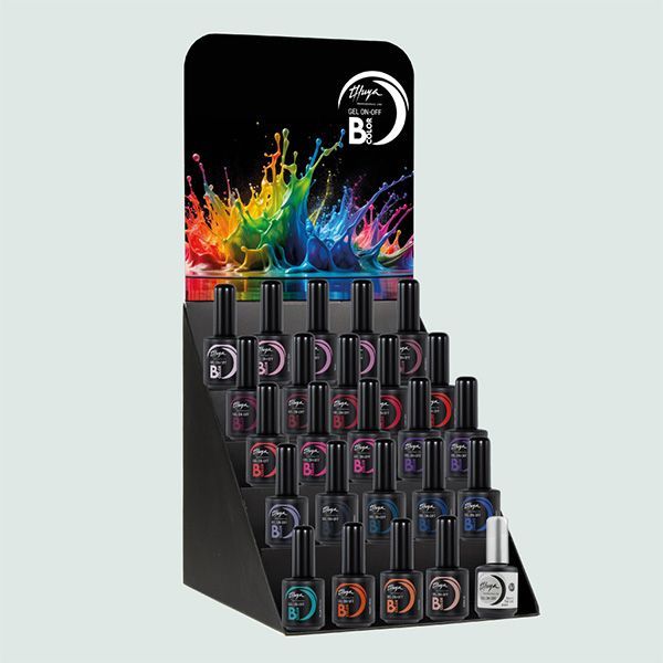 Gel On Off B-COLOR Thuya Espositore (24pz) + 1 Base&top 2in1 Gel On Off B-COLOR Thuya Espositore (24pz) + 1 Base&top 2in1