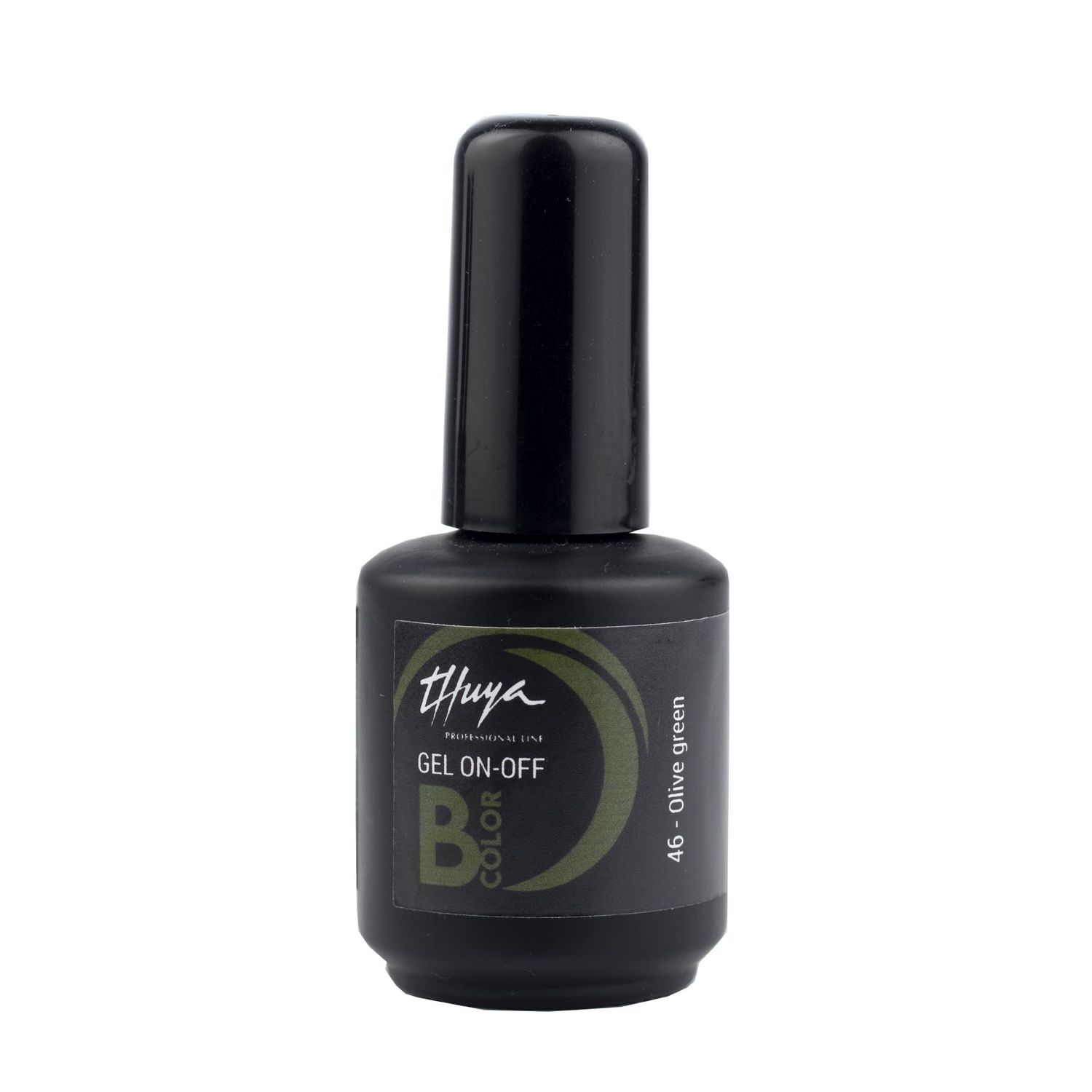 Smalto semipermanente Thuya - Gel ON OFF B-COLOR - 046 - Olive green Smalto semipermanente Thuya - Gel ON OFF B-COLOR - 046 - Olive green