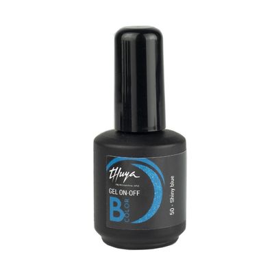 Smalto semipermanente Thuya - Gel ON OFF B-COLOR - 050 - Shiny blue Smalto semipermanente Thuya - Gel ON OFF B-COLOR - 050 - Shiny blue