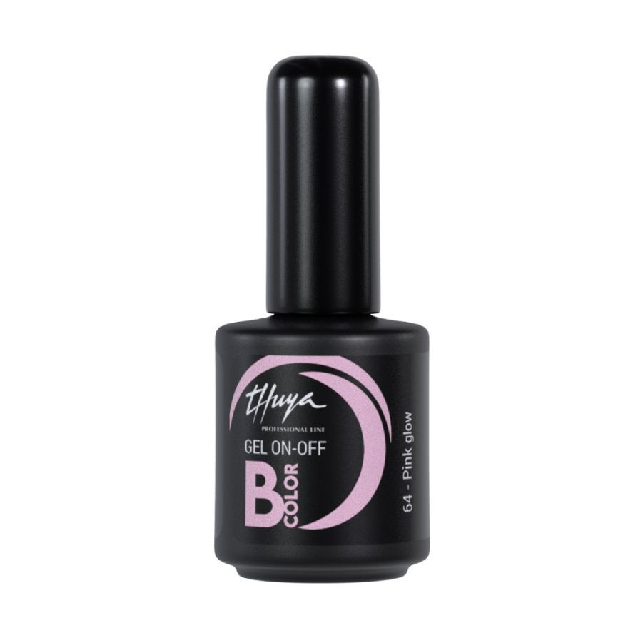 Smalto semipermanente Thuya - Gel ON OFF B-COLOR - 064 - Pink glow