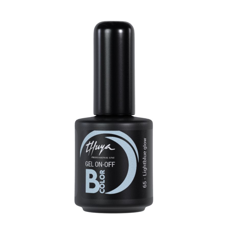 Smalto semipermanente Thuya - Gel ON OFF B-COLOR - 065 - Lightblue glow
