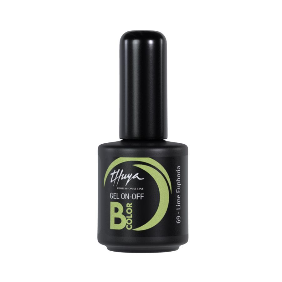 Smalto semipermanente Thuya - Gel ON OFF B-COLOR - 069 - Lime euphoria Smalto semipermanente Thuya - Gel ON OFF B-COLOR - 069 - Lime euphoria