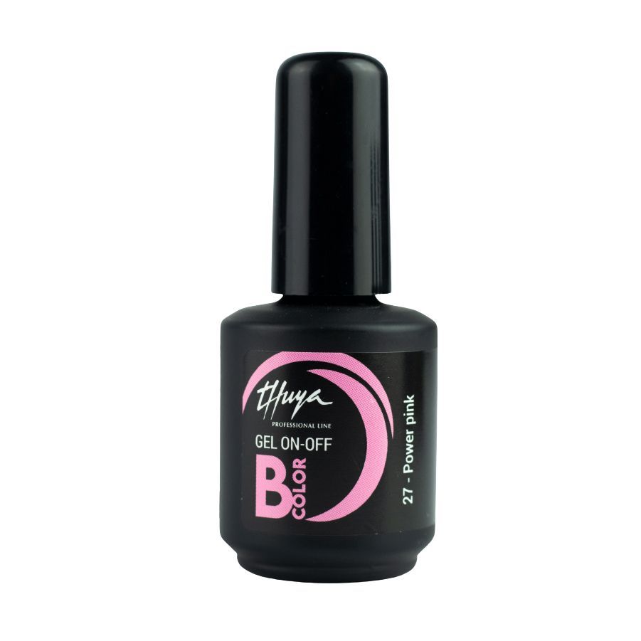 Smalto semipermanente Thuya - Gel ON OFF B-COLOR - 027 - Power pink