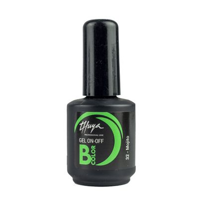 Smalto semipermanente Thuya - Gel ON OFF B-COLOR - 032 - Mojito Smalto semipermanente Thuya - Gel ON OFF B-COLOR - 032 - Mojito