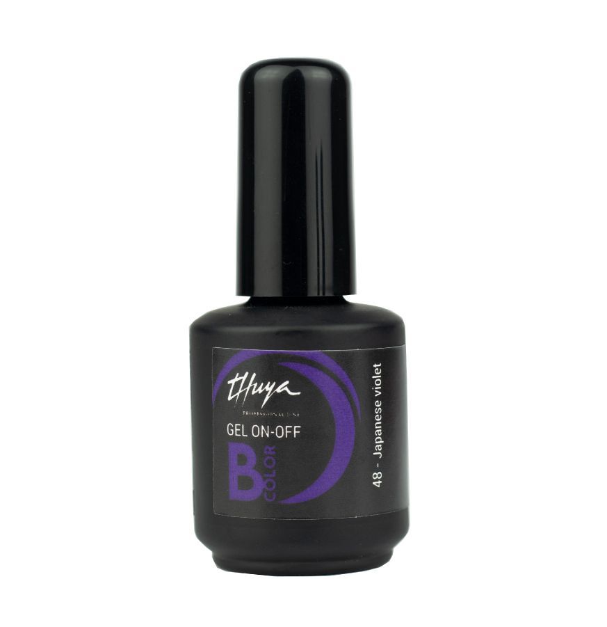 Smalto semipermanente Thuya - Gel ON OFF B-COLOR - 048 - Japanese Violet