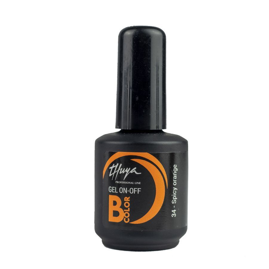 Smalto semipermanente Thuya - Gel ON OFF B-COLOR - 034 - Spicy orange Smalto semipermanente Thuya - Gel ON OFF B-COLOR - 034 - Spicy orange