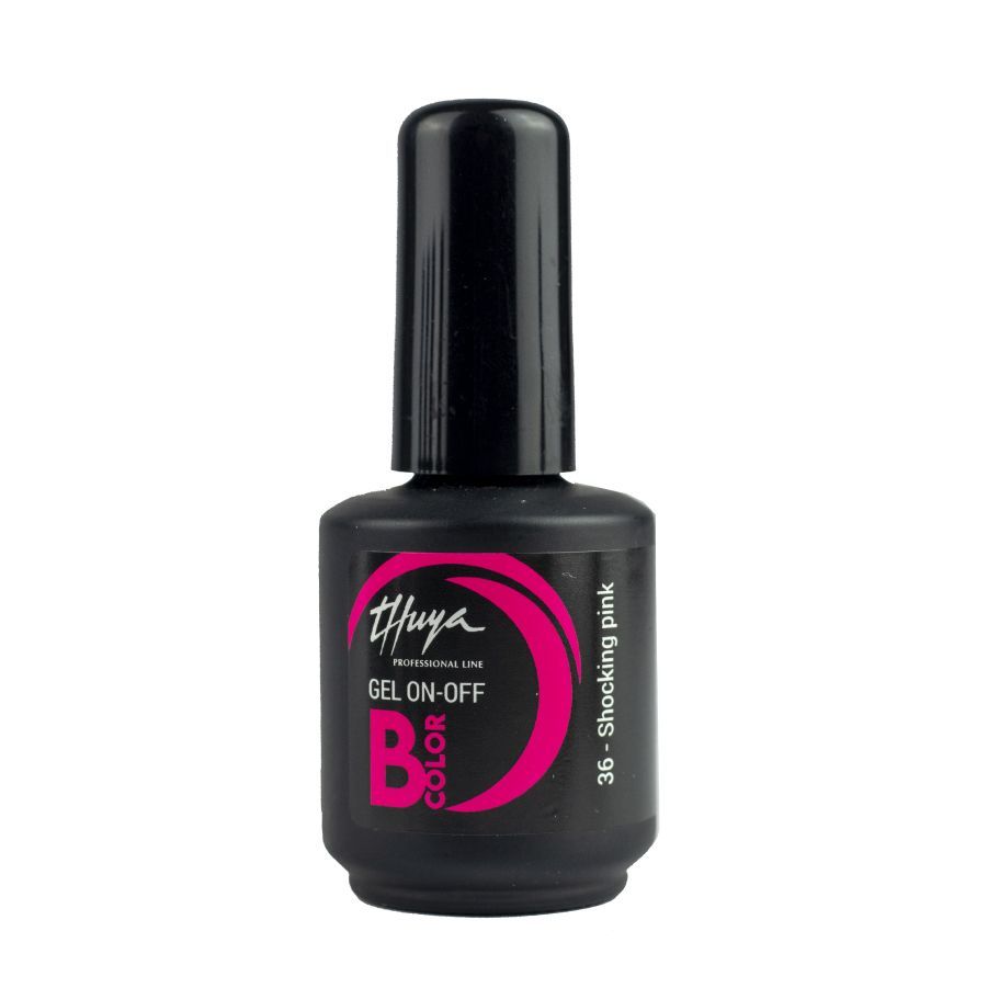 Smalto semipermanente Thuya - Gel ON OFF B-COLOR - 036 - Shocking pink