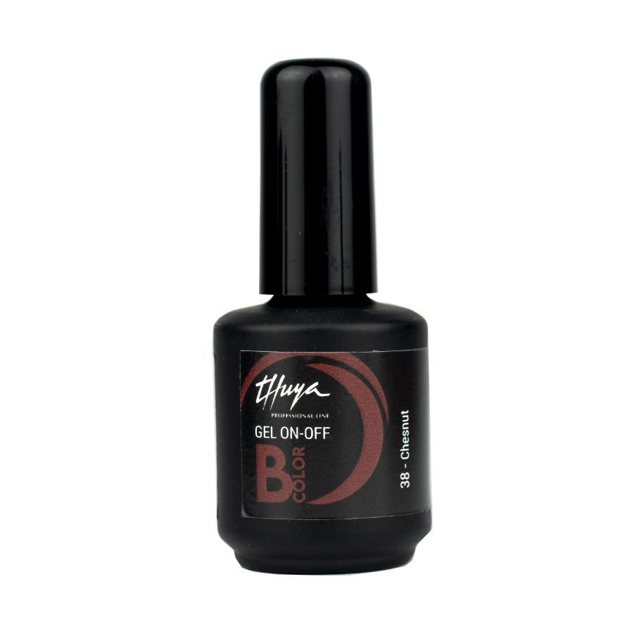 Smalto semipermanente Thuya - Gel ON OFF B-COLOR - 038 - Chestnut