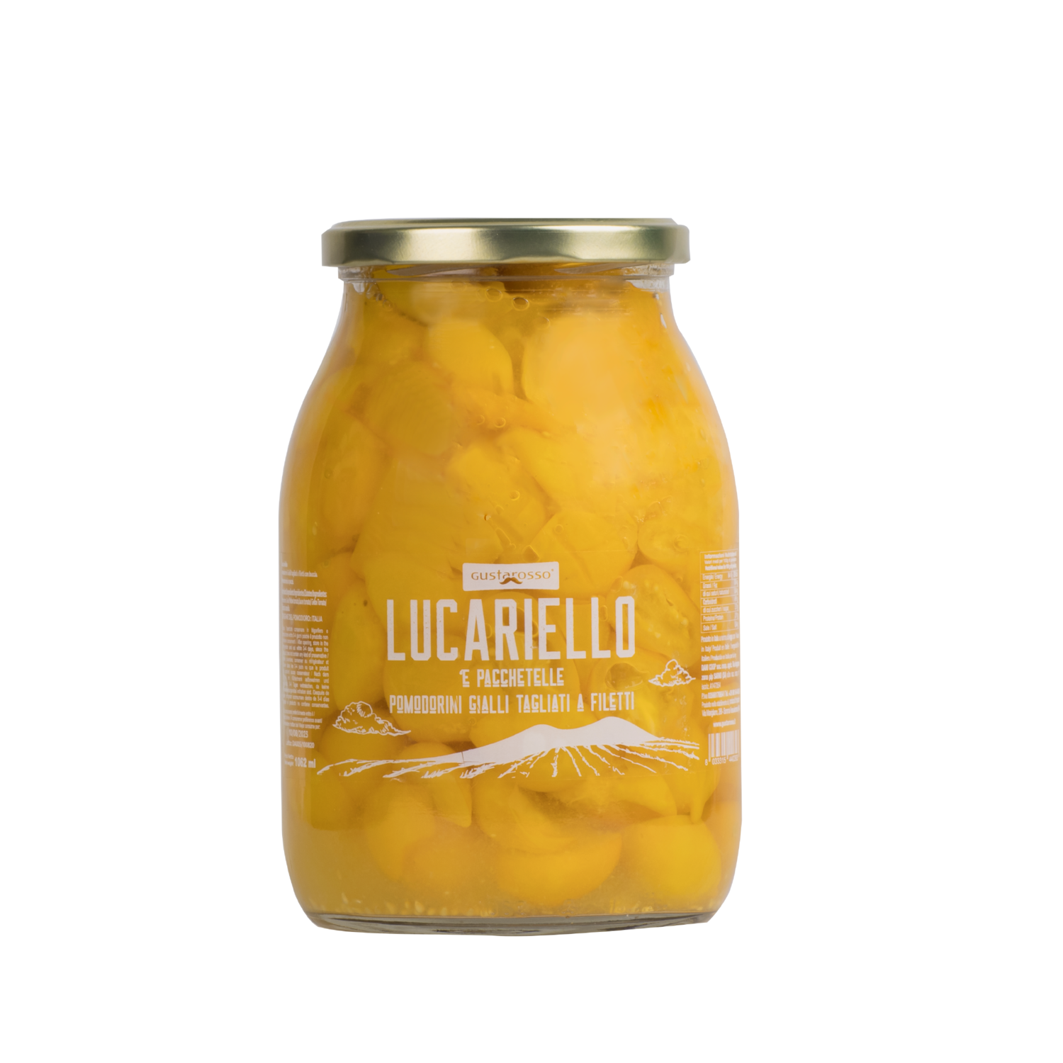 Lucariello a Pacchetelle, pomodoro giallo vaso da 1Kg conf. 6pz