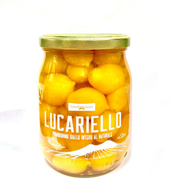 Lucariello, pomodoro giallo intero al naturale, vaso da 520gr conf. 12pz