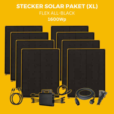 Flex All-Black Stecker Solar Paket (XL) 1600Wp