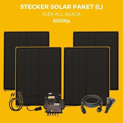 Flex All-Black Stecker Solar Paket (L) 800Wp