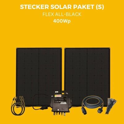 Flex All-Black Stecker Solar Paket (S) 400Wp