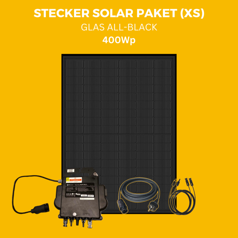 Glas Stecker Solar Paket S (Full-Black) Glas Stecker Solar Paket S (Full-Black)