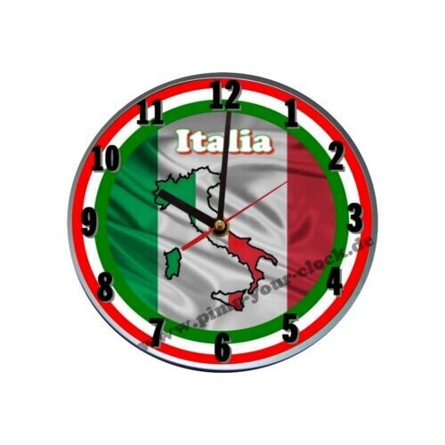 Wanduhr Länderflagge  Italien