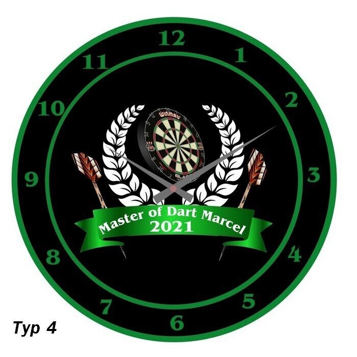 Dart - Uhr mit Namen
