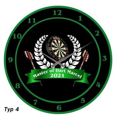 Dart - Uhr mit Namen