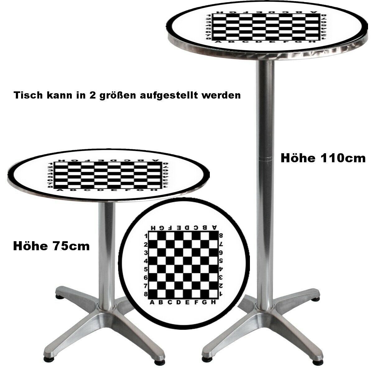 Standard Steh bzw. Bistrotische Schach