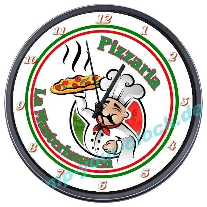 2. Pizza Pizzeria Uhr mit Namen 2. Pizza Pizzeria Uhr mit Namen