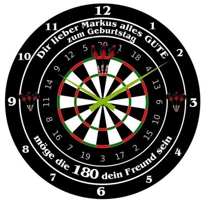 Dart Geburtstag 180 mit Name bzw. Text Dart Geburtstag 180 mit Name bzw. Text