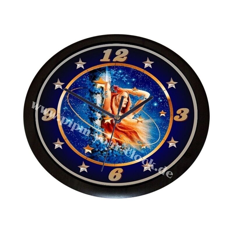 Wanduhr Sternzeichen Jungfrau