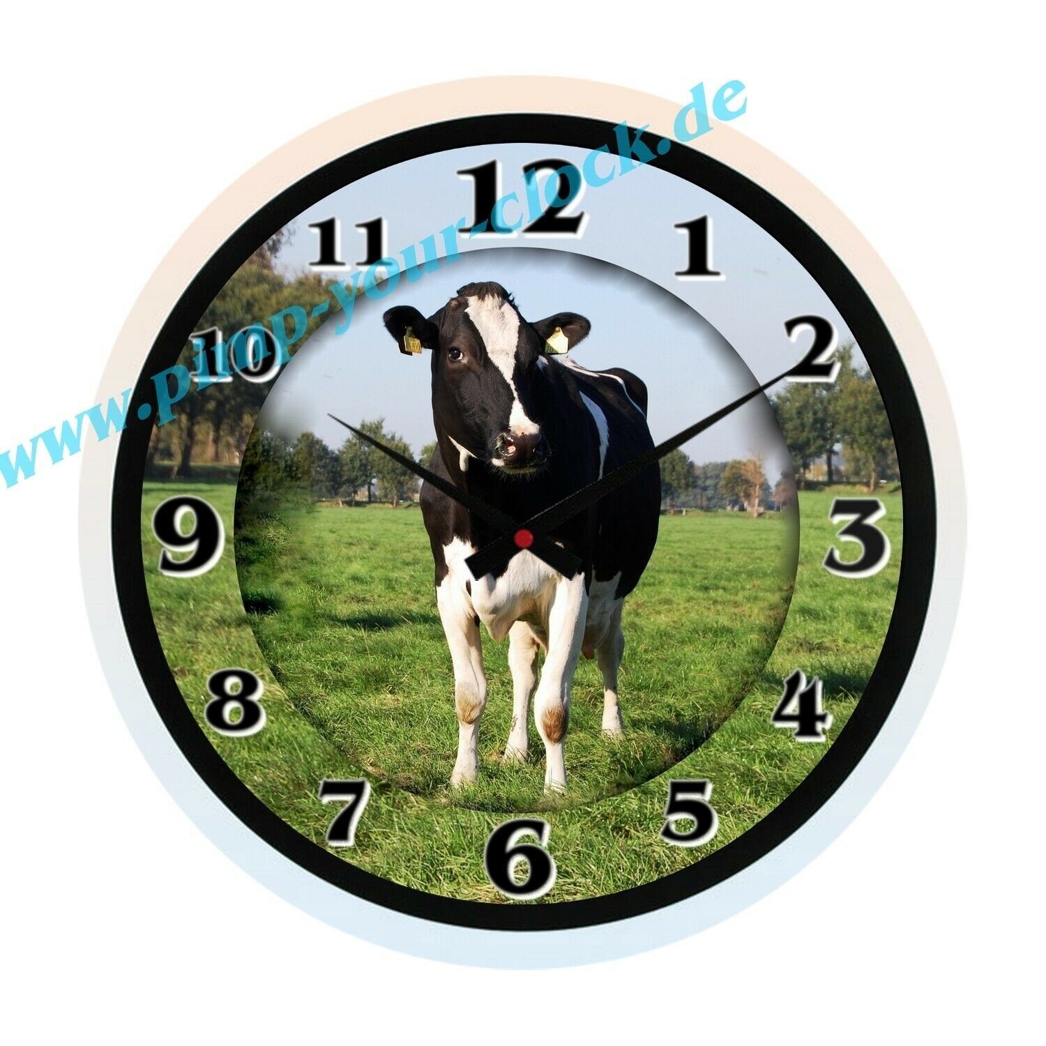 Wanduhr Tier -  Kuh Kühe Rind Landwirtschaft