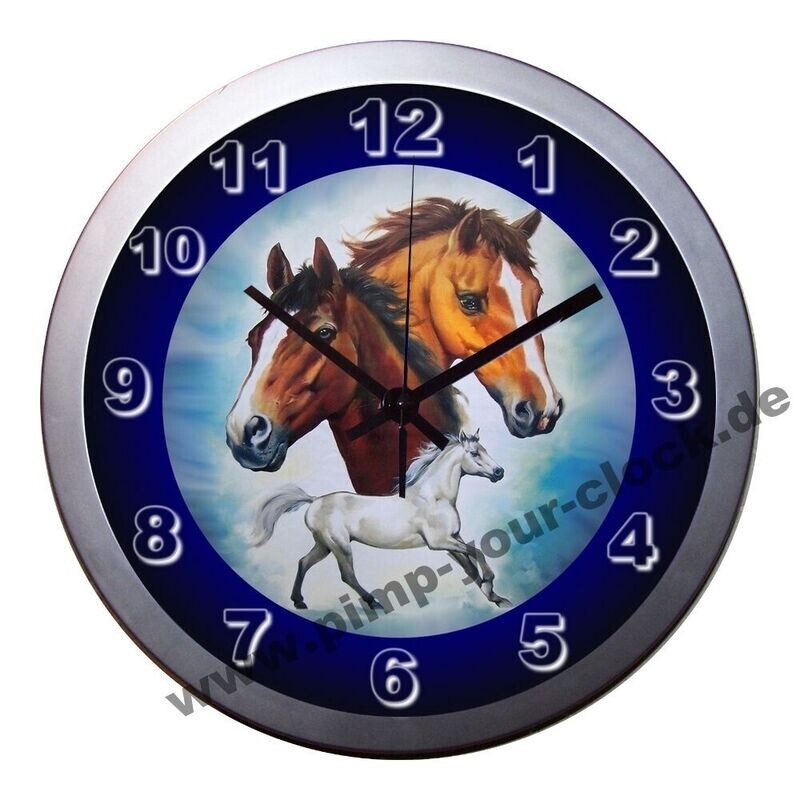 Wanduhr Tier -  Pferd - Horse