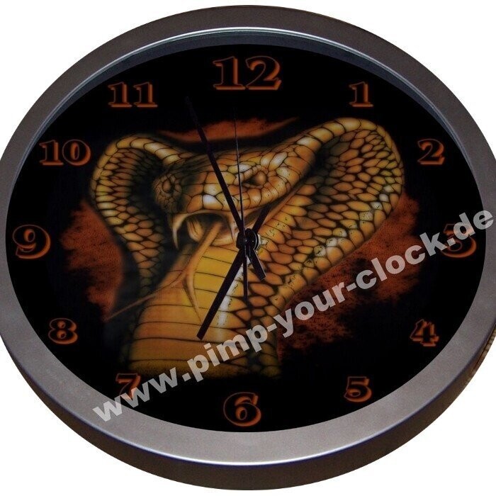 Wanduhr Tier - Schlange - Snake - Cobra