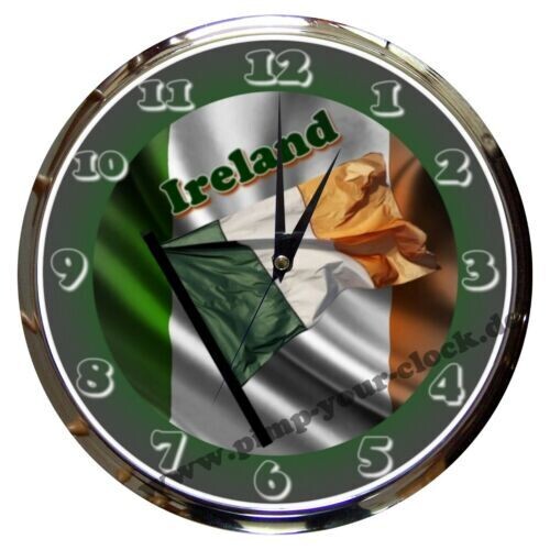 Wanduhr Länderflagge  Irland - Ireland