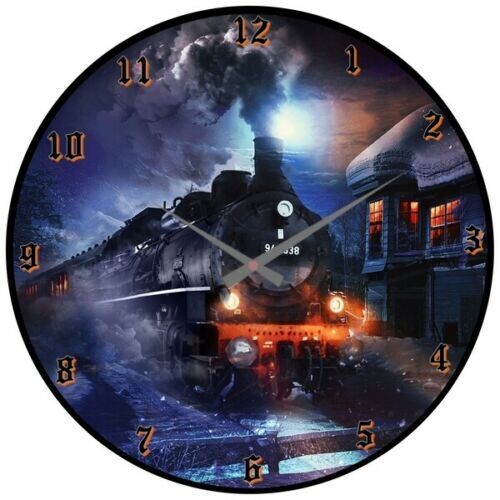 Wanduhr Eisenbahn / Lok / Diesellok / Zug