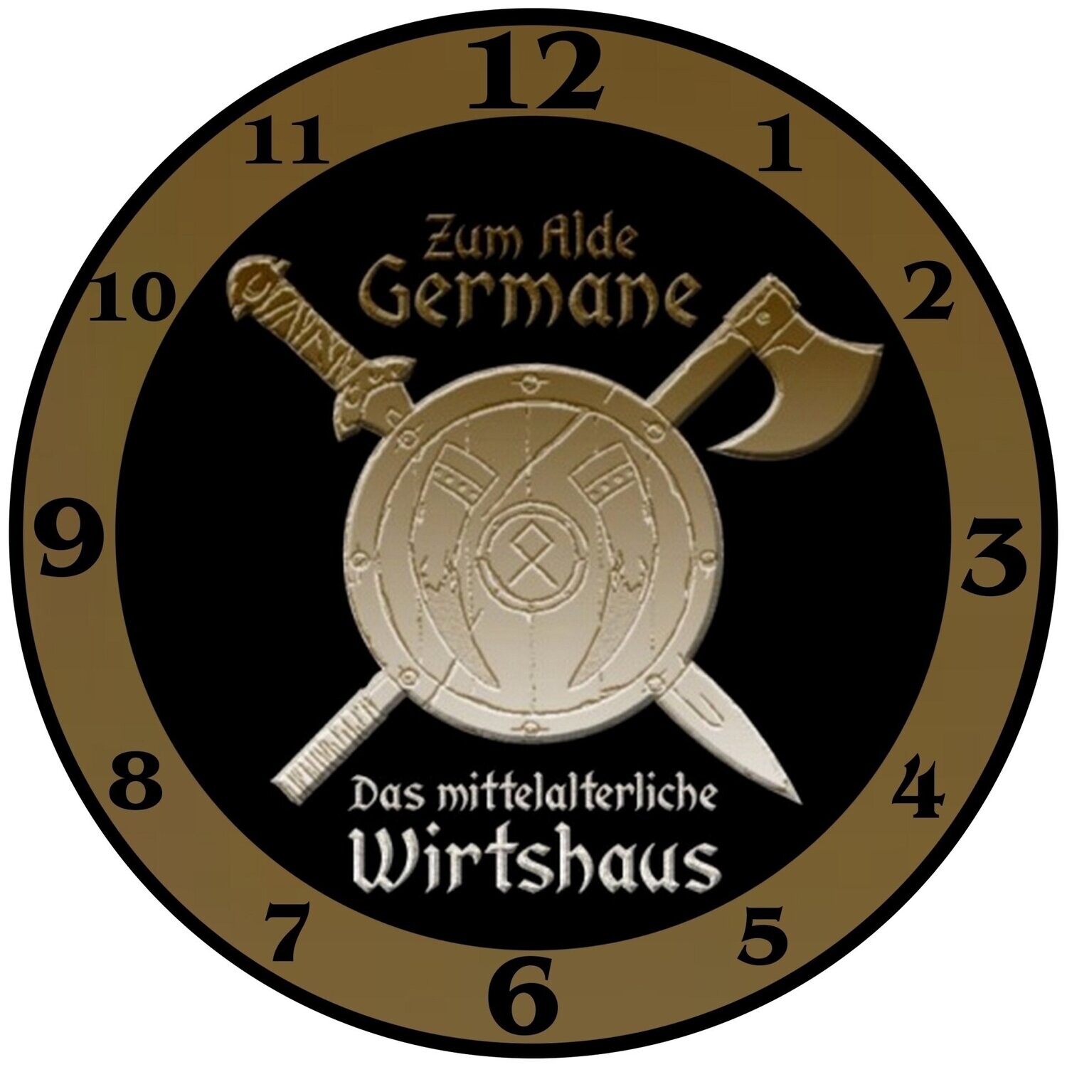 Individuelle Wanduhr mit ihrem Bild - Bereich Gaststätte - Bistro - Kaffee - Kneipe