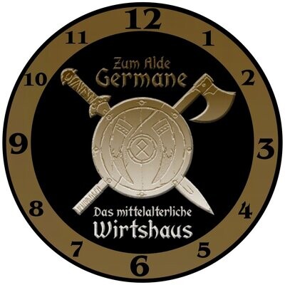 Individuelle Wanduhr mit ihrem Bild - Bereich Gaststätte - Bistro - Kaffee - Kneipe