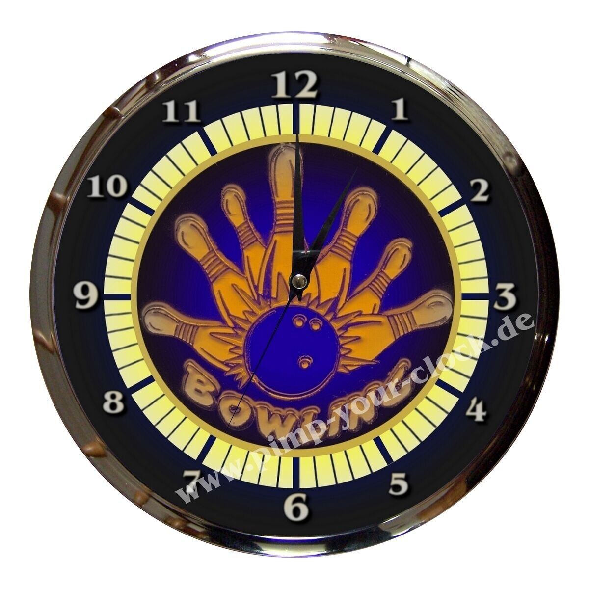2. Wanduhr  Bowling - Kegeln