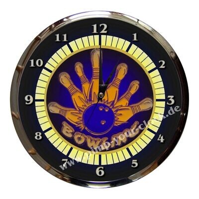 2. Wanduhr  Bowling - Kegeln