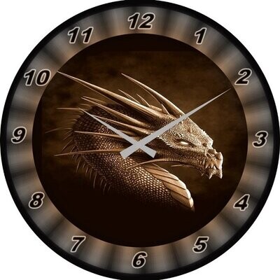 Wanduhr  Drachen - Dragon