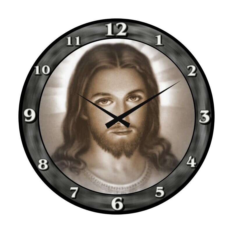 Wanduhr Jesus - Kirche