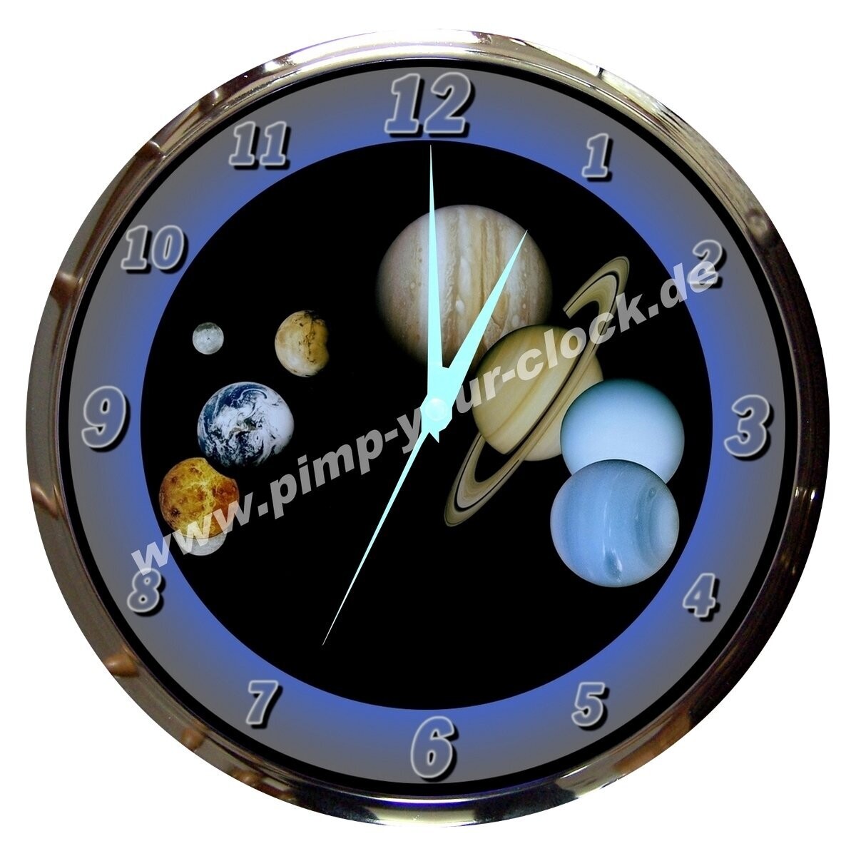 Wanduhr  Weltall - Planeten