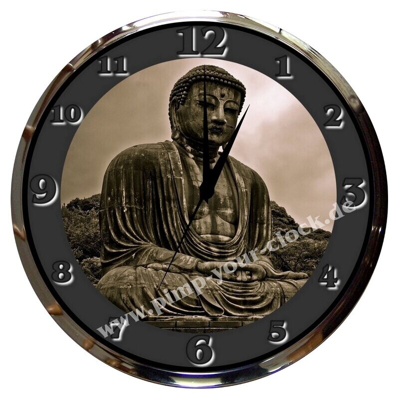 Wanduhr Buddha