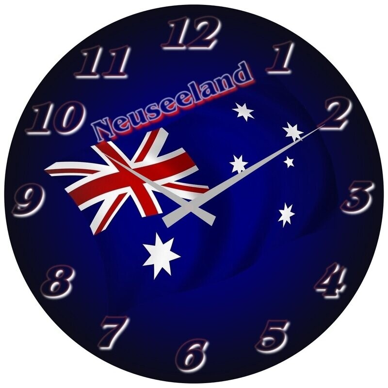 Wanduhr " Neuseeland "