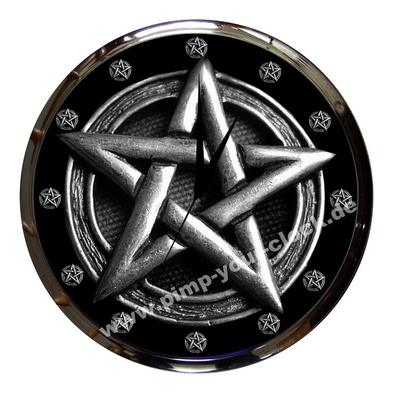 Wanduhr Pentagramm
