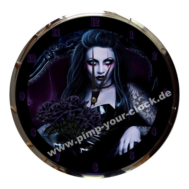 Wanduhr Gothic - Frau