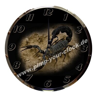 Wanduhr Scorpion - Skorpion