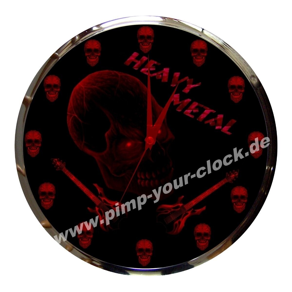 Wanduhr Heavy Metal