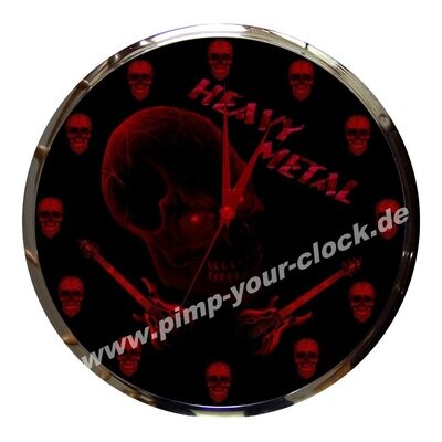 Wanduhr Heavy Metal
