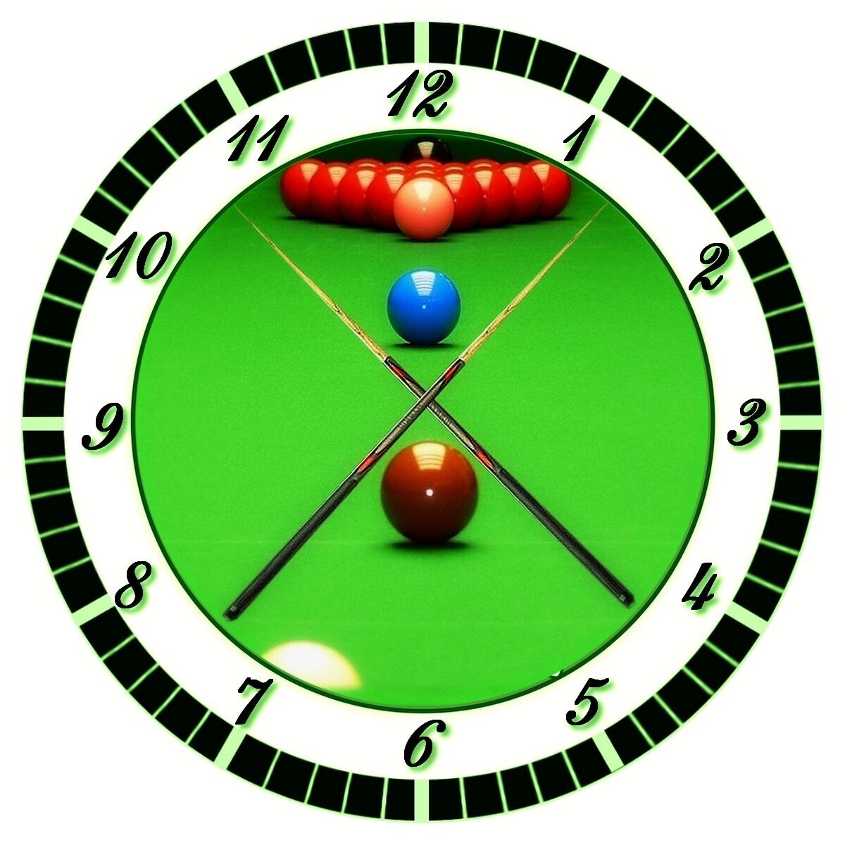 Wanduhr Billard - Snooker