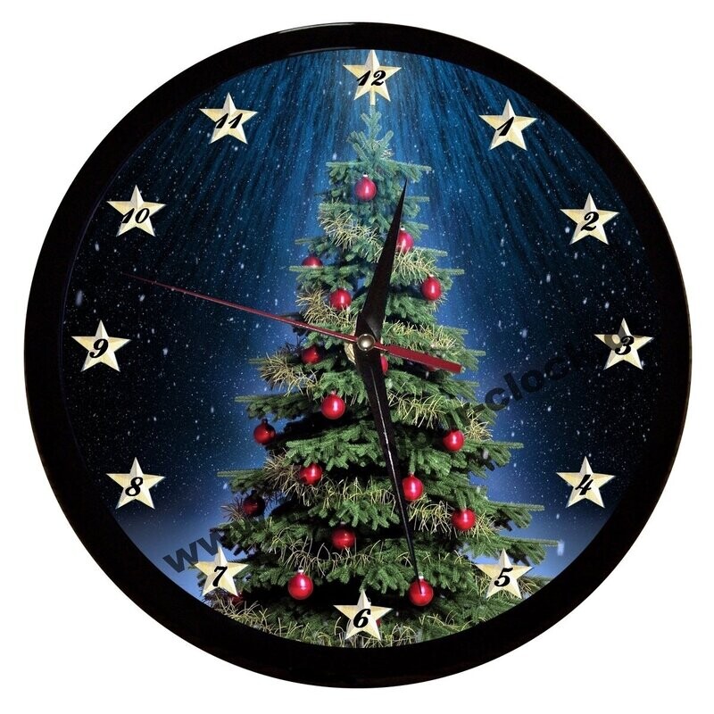 Wanduhr Weihnachtsbaum