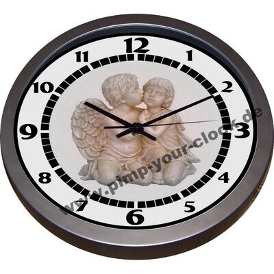 Wanduhr Engel