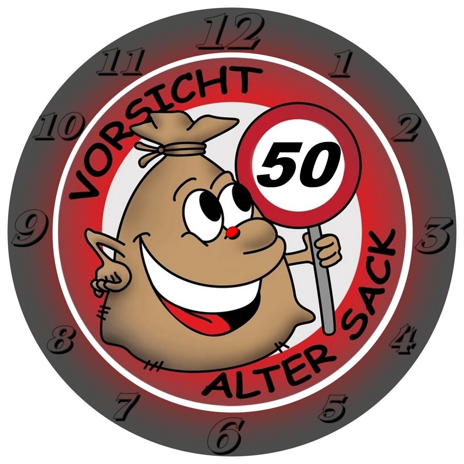Wanduhr Geburtstag mit Jahreszahl