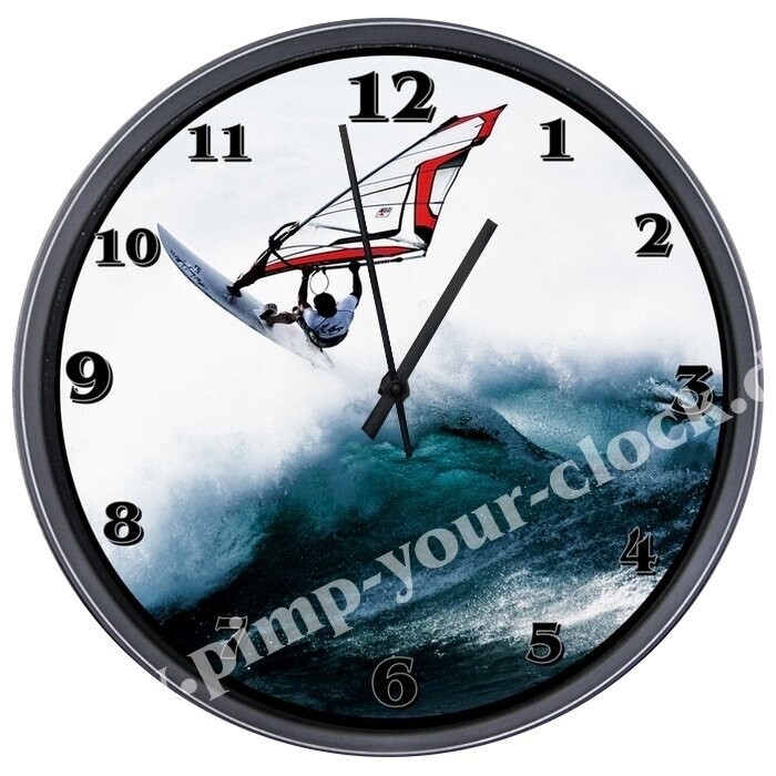 Wanduhr Windsurfen - Surfen