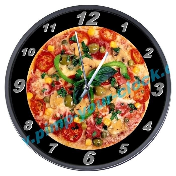 Wanduhr Pizza - Küchenuhr